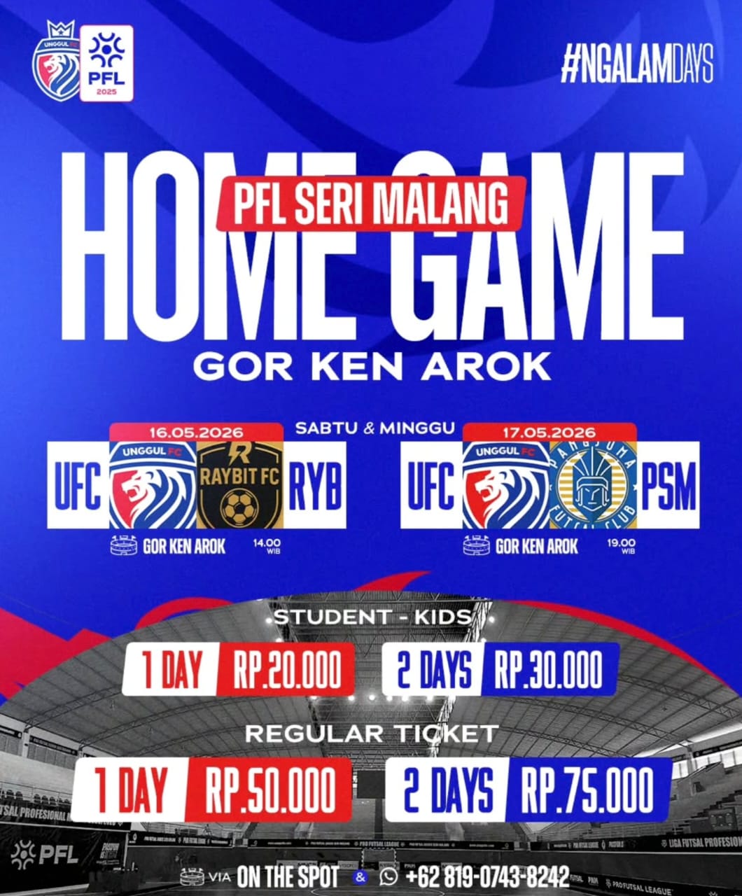 Tiket Unggul FC Malang
