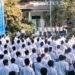 Upacara hardiknas di SMA An Nur Malang