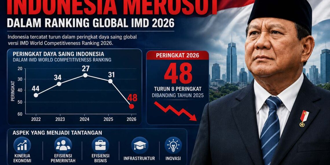 Daya Saing Indonesia Merosot Tajam