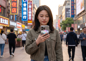 Model AI Apple Alibaba China (Ilustrasi oleh Gemini)