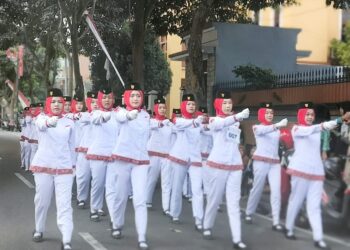 Lomba Berita Baris-berbaris HUT ke 81 RI di Kota Blitar