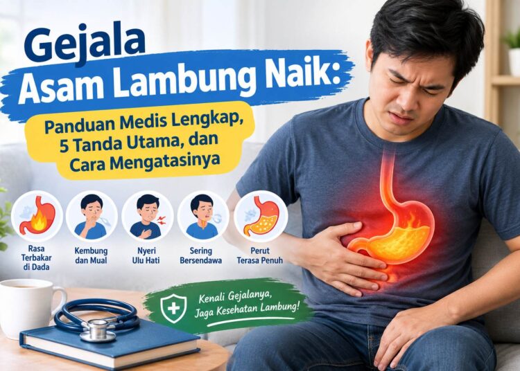 Gejala Asam Lambung Naik: Panduan Medis Lengkap, 5 Tanda Utama, dan Cara Mengatasinya