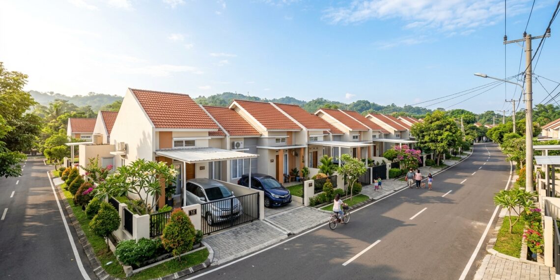 Kawasan hunian asri dan deretan rumah subsidi untuk pembeli rumah pertama