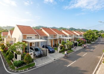 Kawasan hunian asri dan deretan rumah subsidi untuk pembeli rumah pertama