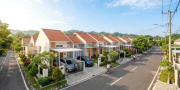 Kawasan hunian asri dan deretan rumah subsidi untuk pembeli rumah pertama