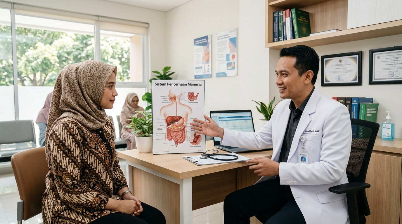 Dokter spesialis menjelaskan sistem pencernaan dan penanganan medis gejala asam lambung