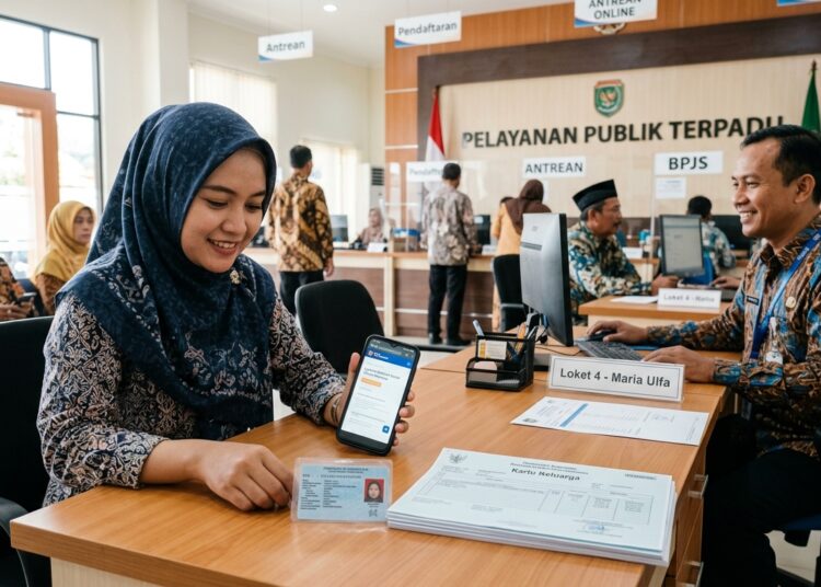 Masyarakat memeriksa data penerima bantuan sosial melalui layanan cek bansos kemensos